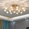 Ceiling Lights Modern LED Flower Chandeliers Crystal Living Dining Room Pendant Lamp Home Decor Hanging Light Luster Fixtures