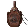 Waist Bags Bag Fanny Pack Walking PU Leather Wallet Medieval Drawstring Pouch