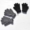 Gants chauds d'hiver épais en molleton de corail pour enfants, mitaines à doigts complets en peluche et fourrure pour bébés de 7 à 11 ans