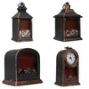 クリスマスの装飾クリスマスホームデコレーションハロウィーンポータブルオイルランプLED FLAME LANTERSS FIREPLACE FIREWOOD FIRE NIGHT LIGHT PARTY WINDOW PROPS 231013