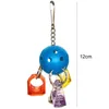Other Bird Supplies Dorakitten 3Pcs Parrot Hanging Ball Toys Bite Resistant Ring Toy Pet Random Color