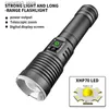 Torches Sobaldr Led Flashlight Torch Light Rechargeable Powerful Black Outdoor Lights 26650 18650 XHP70 Bulb Tactical Lamp Hiking Lanter Q231013