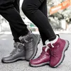 Stövlar vinterpar casual snyggt läder hög topp sneaker för män utomhus kvalitet varm plysch fodrade kvinnor skor storlek 36-45
