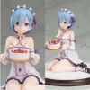 Mascottekostuums 13 cm anime figuur rem re: leven in een andere wereld van nul nemen de taart knielen pose model poppen speelgoed pvc materiaal