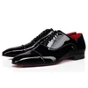 Com Caixa Novo Designer Sneaker Homens Vestido Sapatos Luxo Cristãos Red Bottoms Sapato Mocassins Mens Rebites Festa de Casamento Ao Ar Livre Couro Camurça Sapatilhas