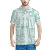 Polo da uomo Tribale Polinesiano Pohnpei Totem Tattoo Stampe Polo di lusso Risvolto T-shirt estiva Moda Casual Versatile Vacanza