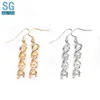 Dangle lustre SG or adn boucles d'oreilles moléculaire femmes filles cadeau mode Brincos bijoux 329C