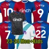 مشجعي اللاعبين الإصدار 2023 2024 Lerma Soccer Jerseys Crystal Ward Mitchell Doucoure Edouard Clyne Schlupp Mateta Guehi 23 24 Palace Football Shirt