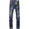 Jeans déchirés de haute qualité pour hommes, denim bleu de styliste, classique rétro, Jeans326T