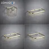 Estantes de baño LOMAZOO Moderno Lujo Dorado Cocina Soporte de Pared Estante Estante Espacio Aluminio Cesta de Almacenamiento Accesorios de Baño Caja de Papel Higiénico 231012