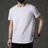 Men's T-skjortor Summer Men T-shirt Casual Tops Tees Snabbt Dry Slim Fit T-shirts Mens Sporting Clothing Big Size Short Sleeve