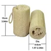 Badebürsten, Schwämme, Schrubber, 10 x 4–6 cm, natürliche Luffa-Luffa-Bürsten, zum Entfernen abgestorbener Haut, Massage, Reinigen, Peeling, Reiben der Rückseite, Geschirr, Topfbürste, Waschwerkzeug