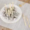 Ensembles de couverts en bambou, mini fourchettes de dégustation, pics à fruits, fournitures de fête, gâteau portable, apéritif, dessert