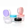 10g 15g 20g burk kosmetisk provflaska tom container klara plastkrukor makeup containrar för läppbalsam ögonskugga rbpec