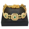 Altri accessori moda Sunspicems Versatile Colore oro Marocco Cintura a catena in vita Abito da donna Catena per il corpo Fibbia quadrata Cintura da sposa araba Regalo 231013