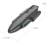 2.4G RC High Speed ​​Racing Boat 30 km/H Fjärrkontroll Submarine Electric Speedboat Waterproof Carbon Fiber Boat Kids Toys Gift