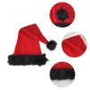 Boinas Sombrero De Navidad Unisex Adultos Adolescentes Santa Navidad Vacaciones Para Fiesta Festiva Año Regalo Decoración Gota Roja Y Blanca