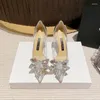 Elbise Ayakkabı Şeffaf Sandalet Düğün Kadınlar Gösterdi Açık Kristal Kupa Yüksek Topuk Stilettos Seksi Pompalar Yaz