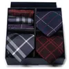 Naszyka Wysokość wysokiej klasy 8 cm Solid Sift Męskie Związki Zestawy Hanky ​​z pudełkiem Polish Business Pocket Square Square Szybkość szyi 231013