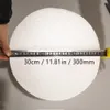 クリスマスの装飾30cm/11.81in/300mmハーフラウンドソリッドポリスチレン発泡スチロールフォームボールDIYクリスマスキッズクラフト塗装ボール11.81in/300mm 231012