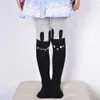 Leggings collants primavera e outono meninas meias dos desenhos animados gato remendo trabalho bebê meninas meia-calça de malha algodão bonito crianças quentes meias de algodão 231013