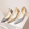 Dress Shoes Women Pumps Extrem Sexy High Heels Thin Female Wedding Gold Sliver White Ladies Size 34-40 231013