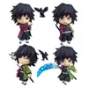 Mascot kostymer 10 cm anime figur q versiontomioka giyuu rörlig demon slayer modell dockor leksak present samla boxade ornament pvc material