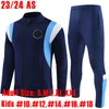 2023 2024 Chaqueta Haaland #9 Man Ciudads Jerseys de fútbol Fútbol Fútbol Azul Entrenamiento Black Manguitos de manga larga Jogging Chandal Futbol Survetement Jersey