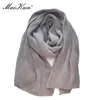 Scarves Maikun Thick Warm Scarf For Women Pure Color Ladies Imitation Cashmere Black Female Winter To Increase Ahawl 231012