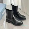 2023-Winter Neue Designerin Poe Heel Flat Bottom Stiefel invertierte Modemarke Frauengeschäftsarbeit elegant vielseitig