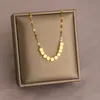 Hotsale Mädchen Frauen Halskette Schmuck Gelbgold vergoldet Edelstahl Herz Blume Brief Anhänger Halskette für Mädchen Frauen Schönes Geschenk