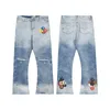 23 SS Streetwear Designer Men's Jeans Galleries Trousers Depts Fashion Mens Designer Splicing Jeans Ripped Denim Pants Luxury Hip Hop Distressed Mens Womens Size S-XL