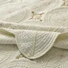 Bedspread Gold Embroidery Cotton Bohemia Bedspreads Quilts set 3pcsカバーレット枕カバー付きソリッド刺繍ベッドカバーセット夏の毛布231013