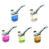 Wholesale plastic cheap mini hookah Acrylic water tobacco dab rig bong for dry herb Protable Real man smoking cigarette tool