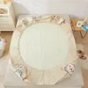 Bedstrast Yanyangtian Cartoon Latex Ice Mat Bed Madrass Pad Air Conditioner Soft Bedding Set Non-Slip Pad 150 Fullt inslaget ark 231013