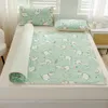 Bedspread Yanyangtian Mattress Mattress Autumn Lateks Mat Panda Cartoon Mattress Covery składane miękkie podkładka Trzyczęściowy zestaw bez poślizgu 150 231013