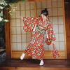 Abbigliamento etnico Splendido Kimono giapponese Costume tradizionale Donne di ruolo Yukata Haori Costumi da geisha Kimono Obi da donna