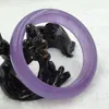 Китайский красивый браслет из натурального лавандового фиолетового нефрита с драгоценными камнями 64MM293r
