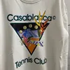 Hoodies dos homens moletom 2023fw Casablanca Tennis Club Lazer Hoodie Homens Mulheres Top Quality Triângulo Clássico Pulôver 231013