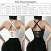 Yoga Outfit Cloud Cachez SEXY Girl Sports Bra Femmes Fitness High Support Sous-vêtements Push Up Crop Top Gilet d'entraînement Home Gym Lady Slim Shirt