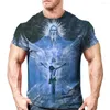 T-shirts pour hommes Rétro Chevaliers Templiers Imprimé T-shirts D'été Décontracté Lâche Col Rond T-shirt T-shirts De Sport Surdimensionné Pour Hommes