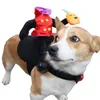 Dog Apparel Chucky Inspired Halloween Pet Costume Pumpkin Ride Design Fastener Tape Adjustable Medium Supplies