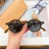 Sunglasses Japanese Brand Vintage Clear Green Polarized Round Type For Women Men Hand Craft Thicken Acetate Solar Glasses