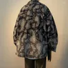 Jaquetas masculinas 2023 estilo ligado barroco denim casaco primavera e outono étnico caju flor trabalho jaqueta moda top