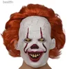 Themakostuum Stephen King Masker Pennywise Cosplay Kom Eng Joker Pak Mannen Vrouwen Fancy Halloween Party Clown Cos Pak Cadeau voor Jongen GirlL231013