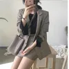 Women's Suits Women Plaid Suit Blazer Set Casual Fashion Slim Fit Office OL Formal Jacket And Skirt Workwear