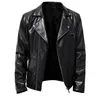 Men's Leather Faux Leather Printemps Automne Mode Hommes Streetwear Noir PU Veste En Cuir Hommes Zipper Hip Hop Manteau Mâle Moto Faux Leather Jackets 231012