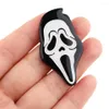 Brosches Halloween Horror Face Emamel Pin Bag Lapel Pins Tecknad coola märken på ryggsäck Dekorativa smycken Presenttillbehör273e