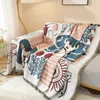 Decken Blanekets Plaid für Nordic Ins Wind Sommer Universal Betten Sofa Bett Dekorative Boho Sofa Abdeckung Werfen Decke Picknick mit Quaste 231013