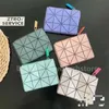 Borsa in pelle Tote Lingge Id geometrica Solido Famiglia Piccolo 2023 Donne Colore Moda Semplice moneta Porta carte Clip Zero Portafoglio Borse firmate Borsa di alta qualità